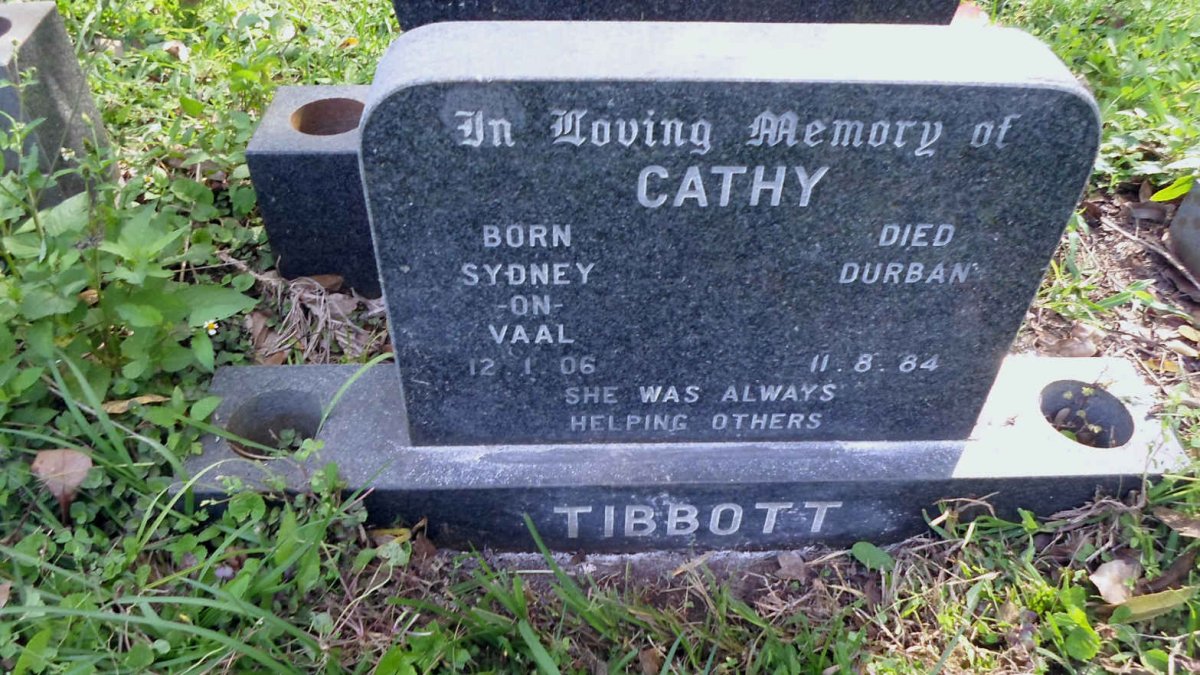 TIBBOTT Cathy 1906-1984