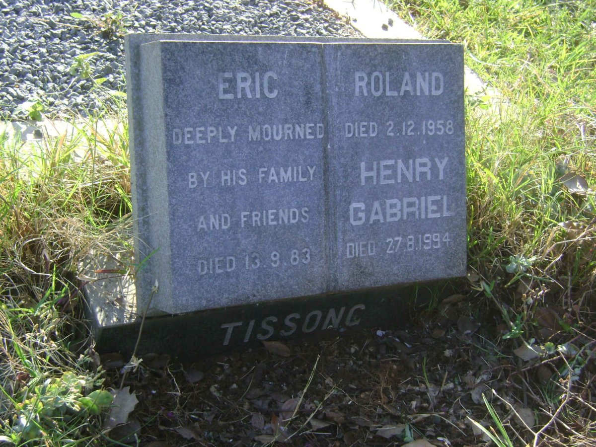 TISSONG Roland -1958 :: TISSONG Eric -1983 :: TISSONG Henry Gabriel -1994