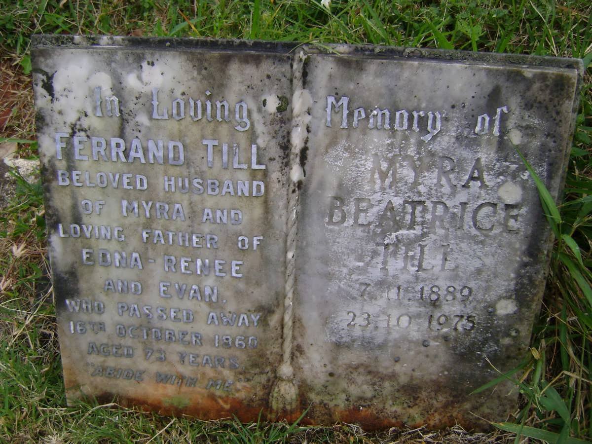 TILL Ferrand -1965 &amp; Myra Beatrice 1889-1975