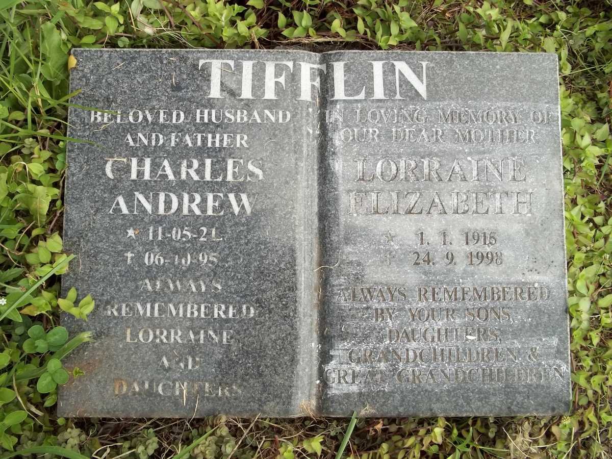 TIFFLIN Charles Andrew -1920-1995 &amp; Lorraine Elizabeth 1915-1998 :: TIFFLIN Douglas Keith 1953-1982