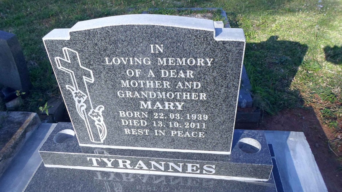 TYRANNES Mary 1939-2011