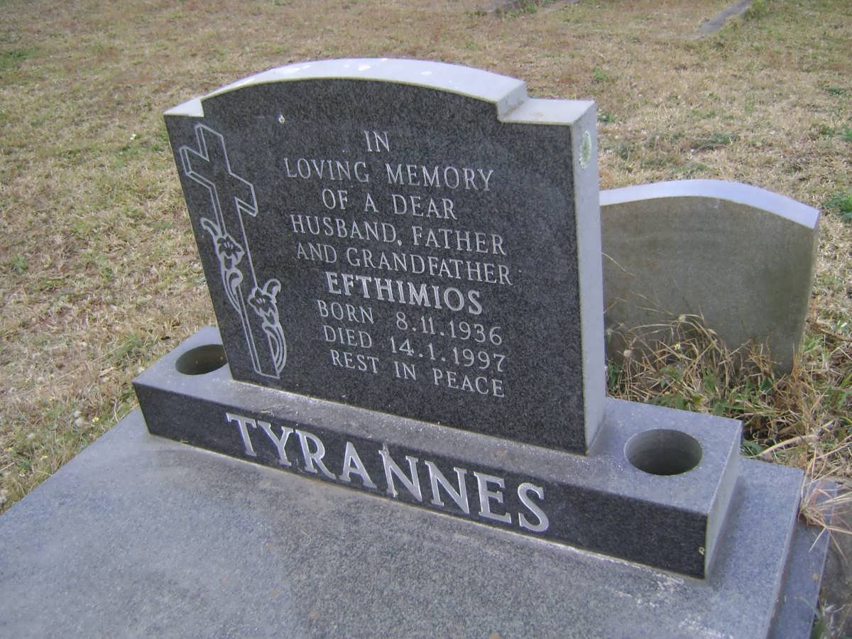 TYRANNES Efthimios 1936-1997
