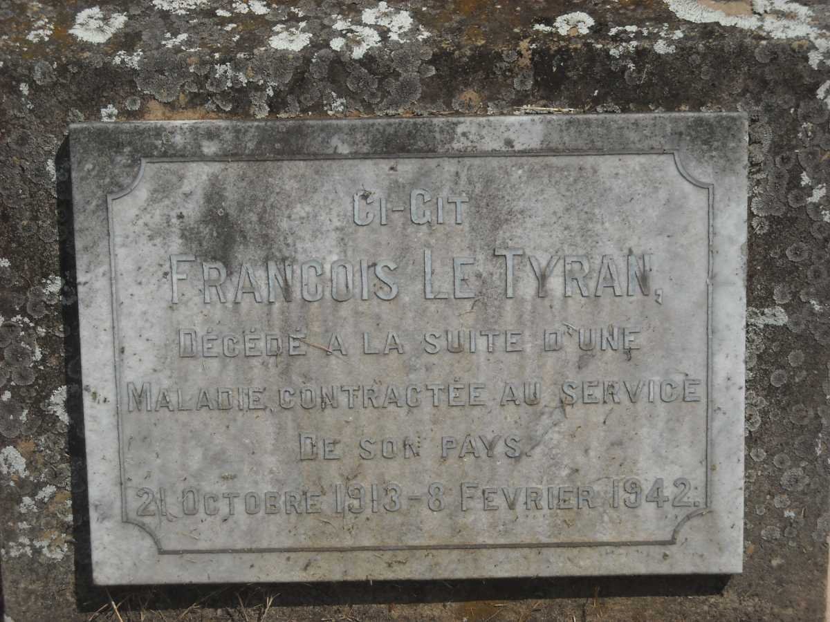 TYRAN Francois, le 1913-1942