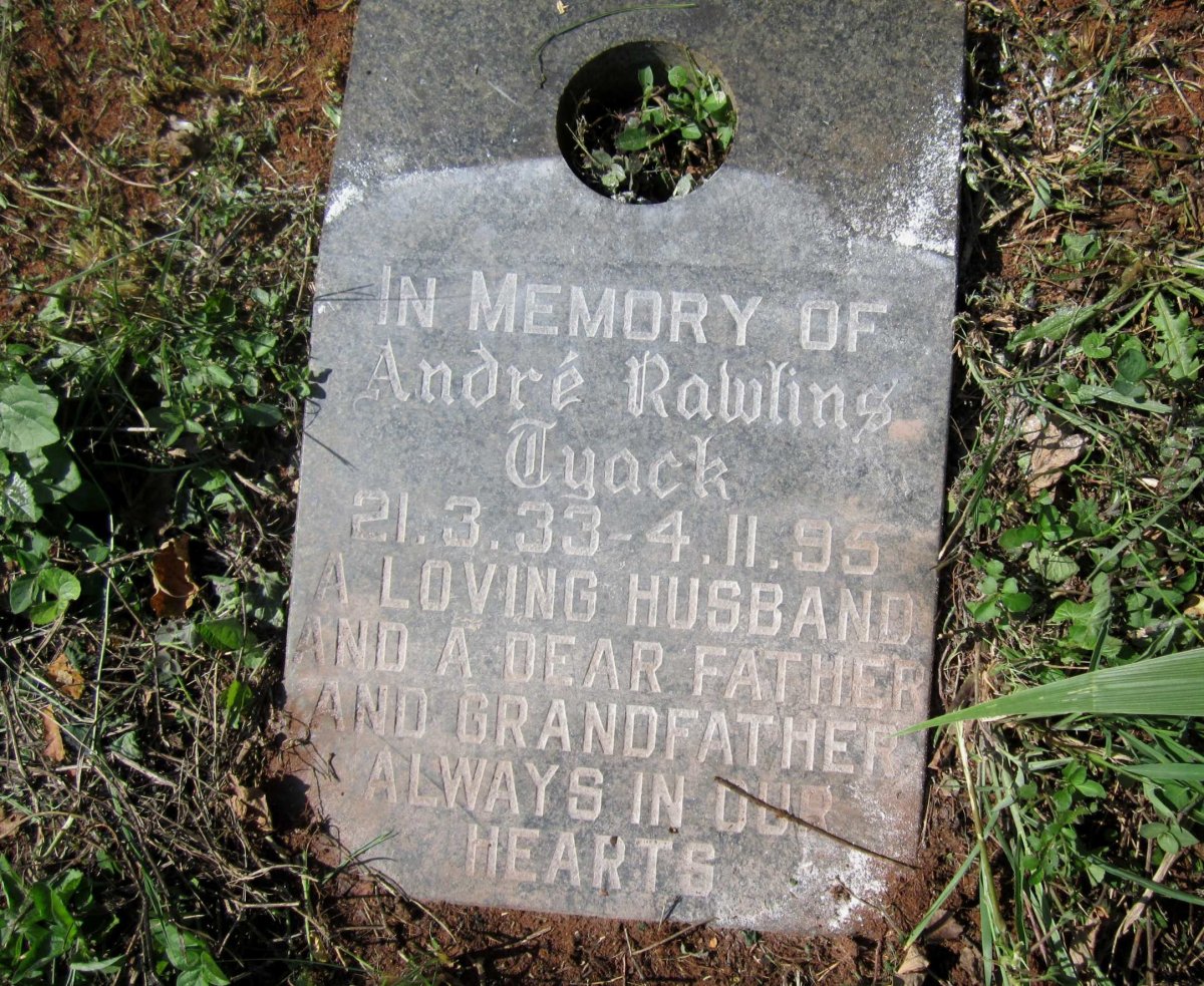 TYACK Andre Rawlins 1933-1995