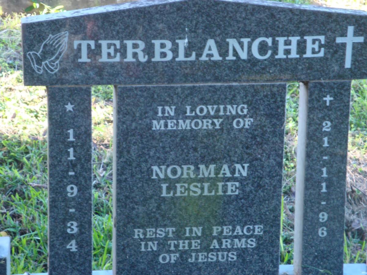 TERBLANCHE Norman Leslie 1934-1996