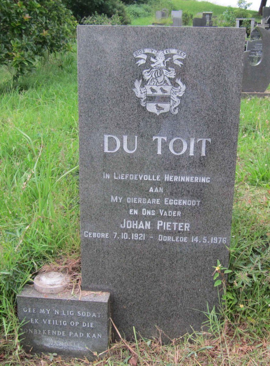 TOIT Johan Pieter, du 1921-1976