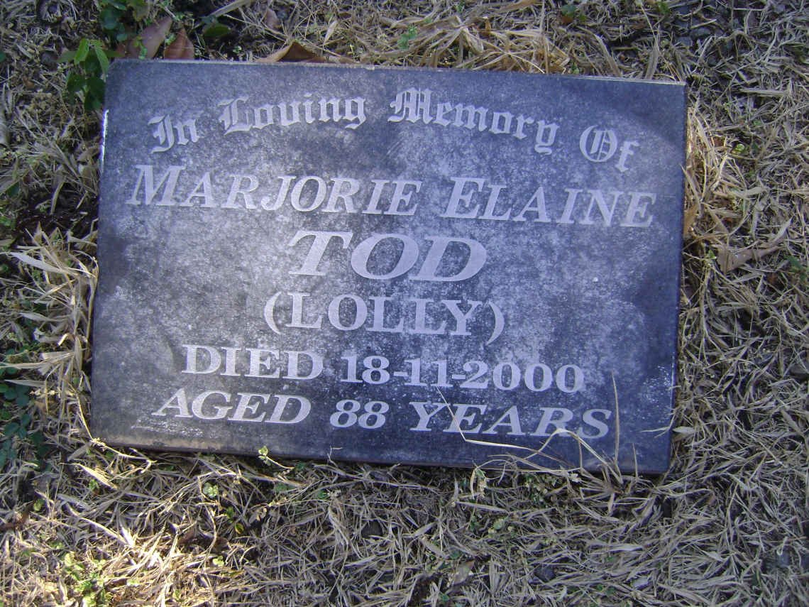 TOD Marjorie Elaine -2000