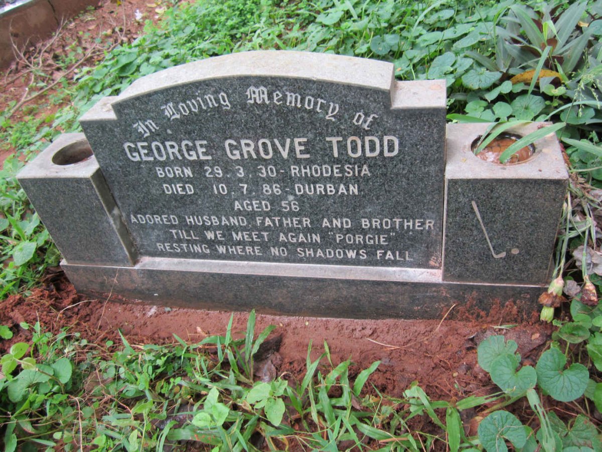 TODD George Grove 1930-1986