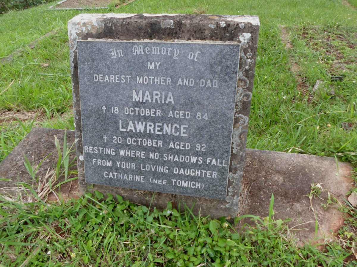 TOMICH Lawrence -1960 &amp; Maria -1956