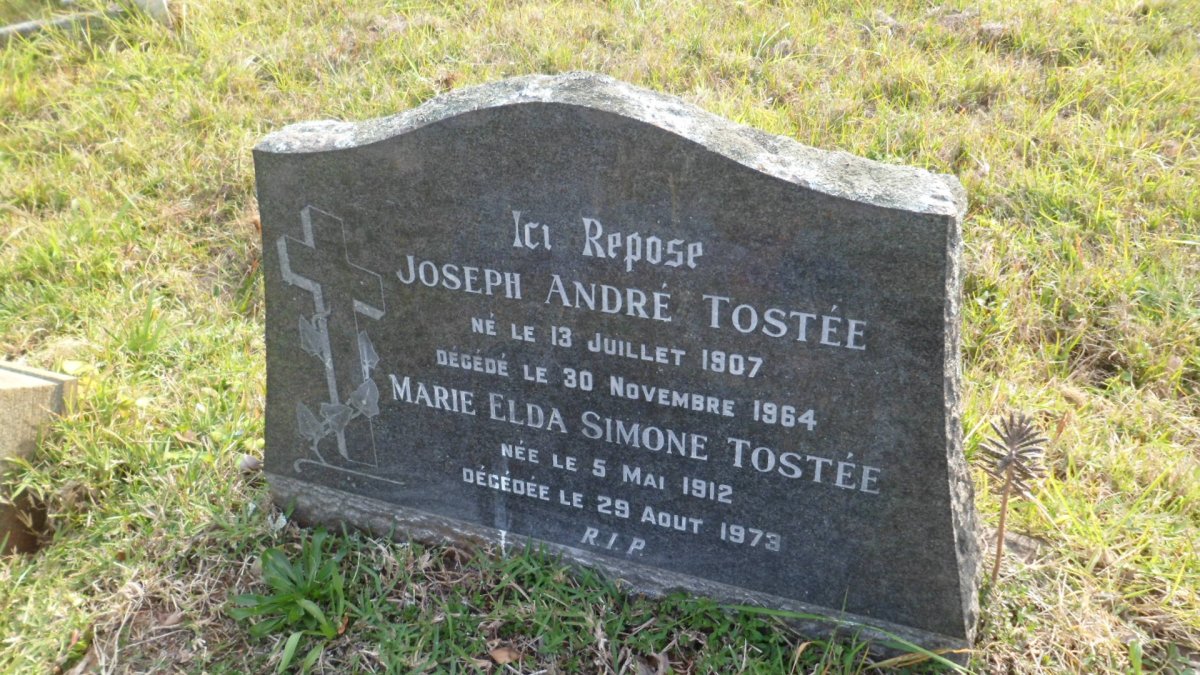 TOSTEE Joseph Andre 1907-1964 &amp; Marie Elda Simone 1912-1973