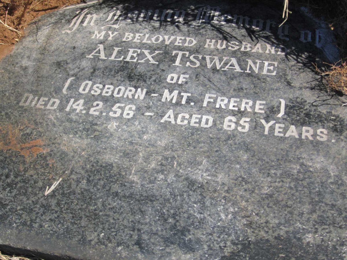 TSWANE Alex -1956