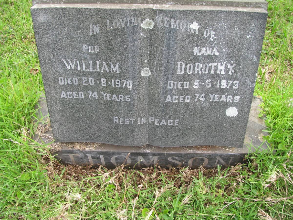 THOMSON William -1970 &amp; Dorothy -1973