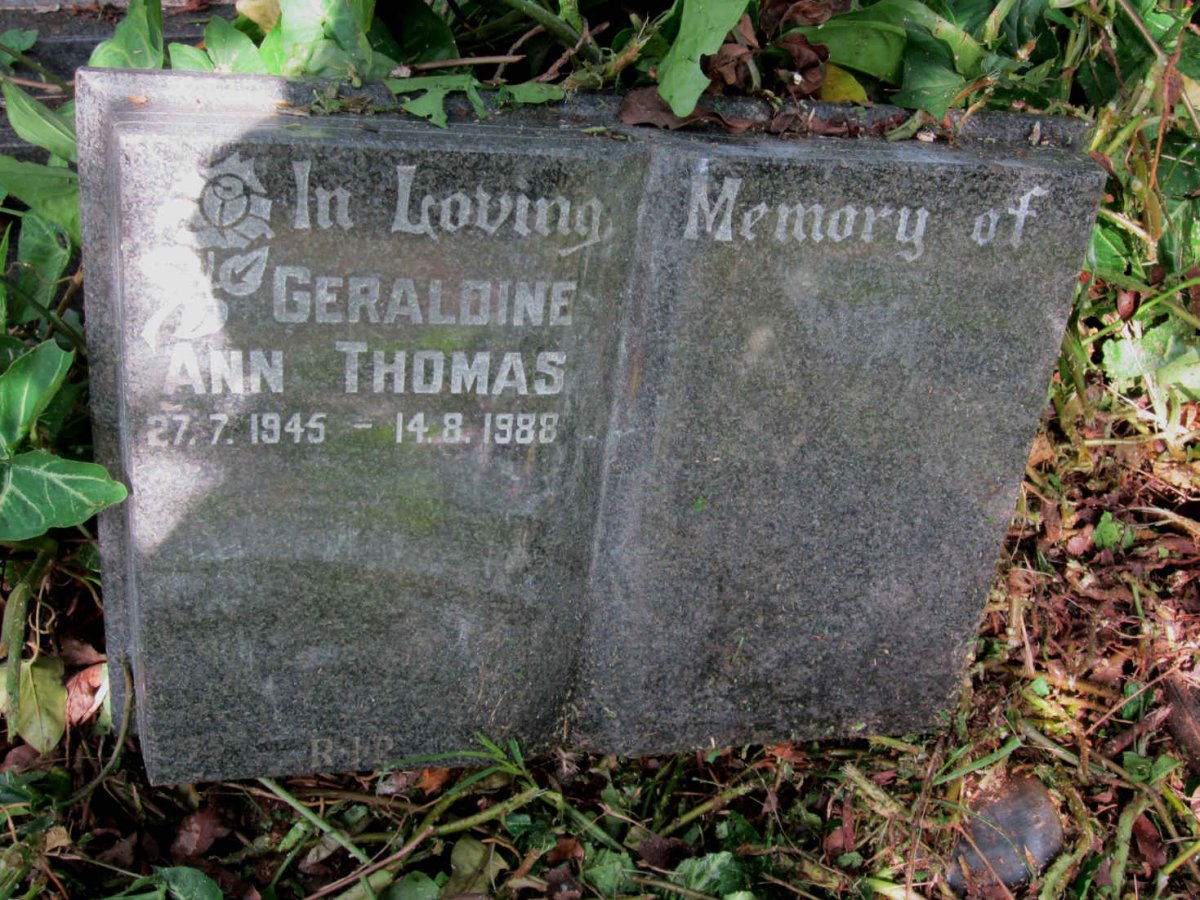 THOMAS Geraldine Ann 1945-1988