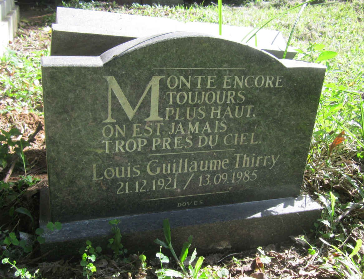 THIRRY Louis Guillaume 1921-1985