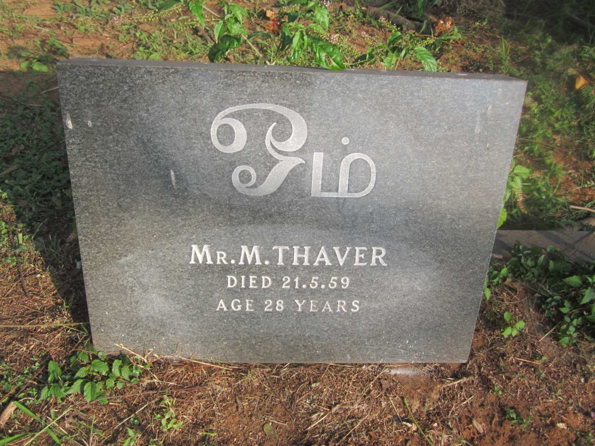 THAVER M. -1959