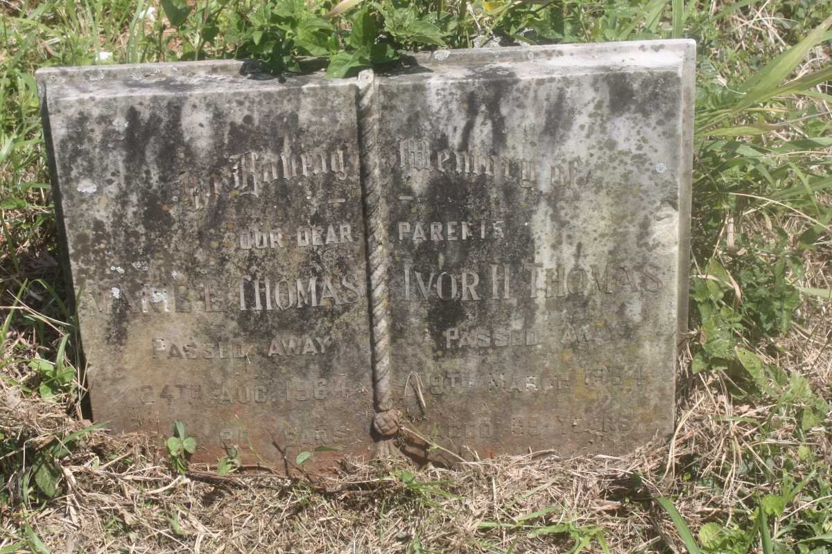 THOMAS Ivor Hugh &amp; -1954 &amp; Mary Elizabeth -1964