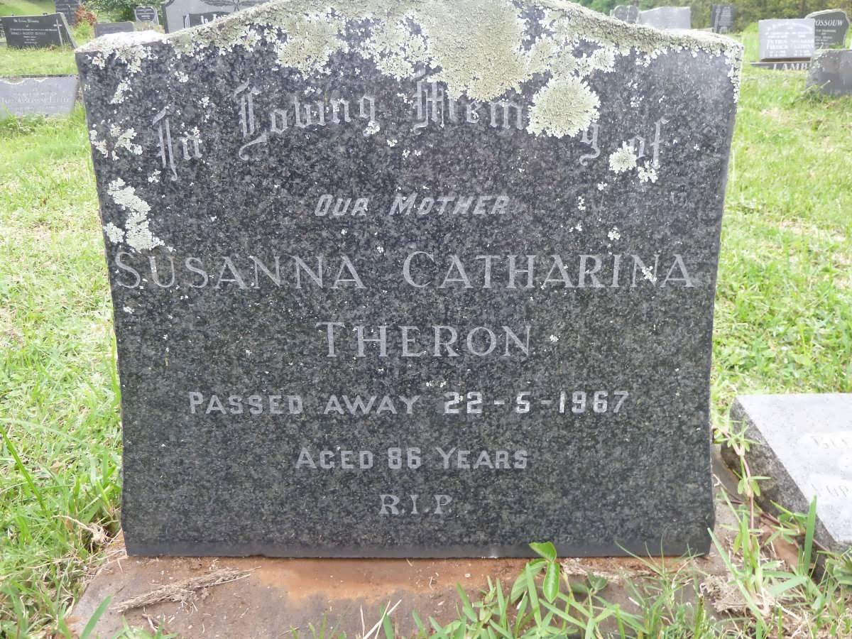 THERON Susanna Catharina -1967