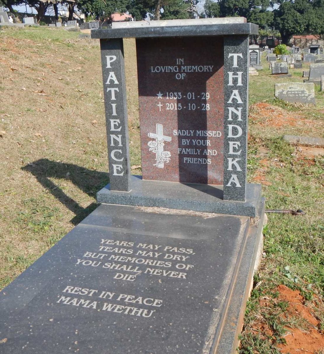 THANDEKA Patience 1933-2015