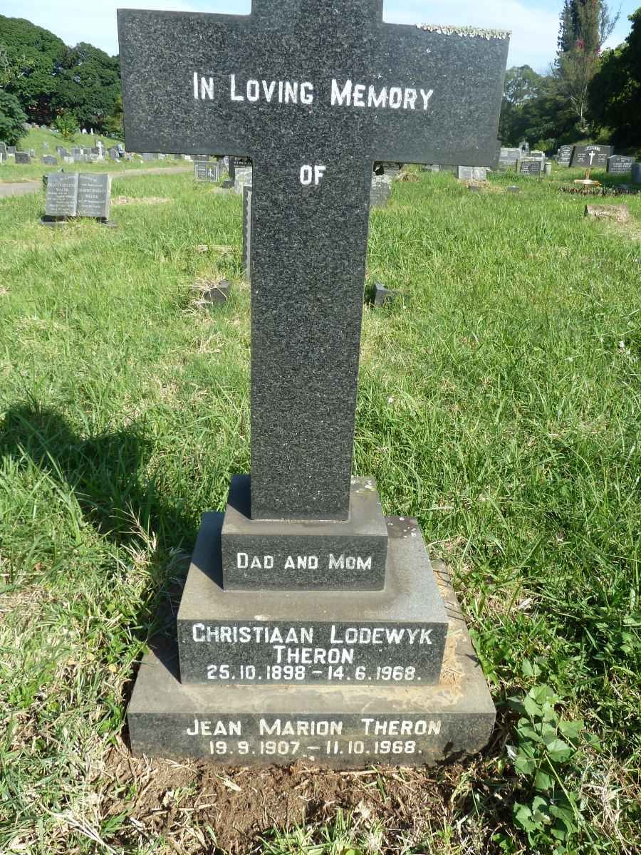 THERON Christiaan Lodewyk 1898-1968 &amp; Jean Marion 1907-1968