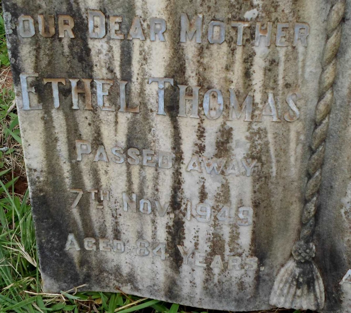 THOMAS Ethel -1949 :: THOMAS Edith Adeline -1957