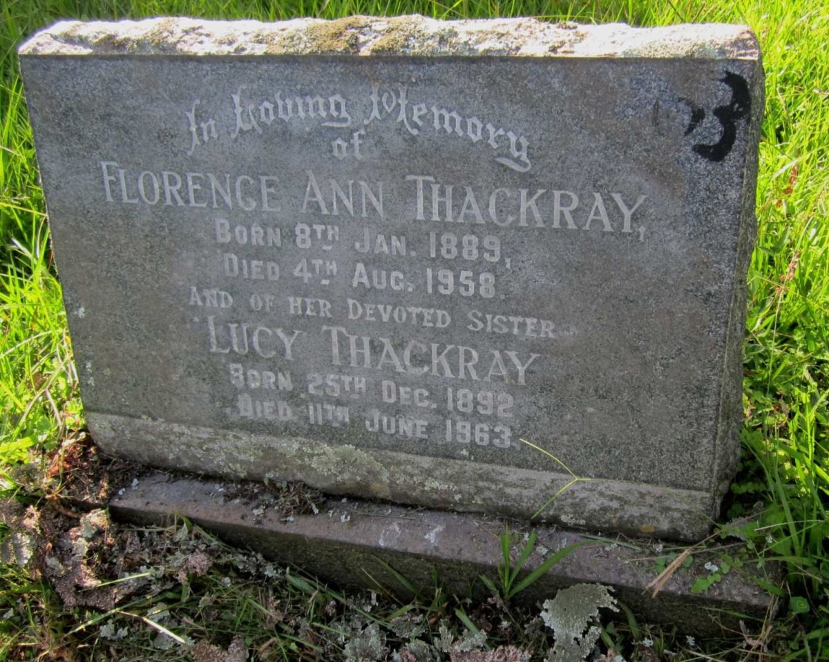 THACKRAY Florence Ann 1889-1958 :: THACKRAY Lucy 1892-1963