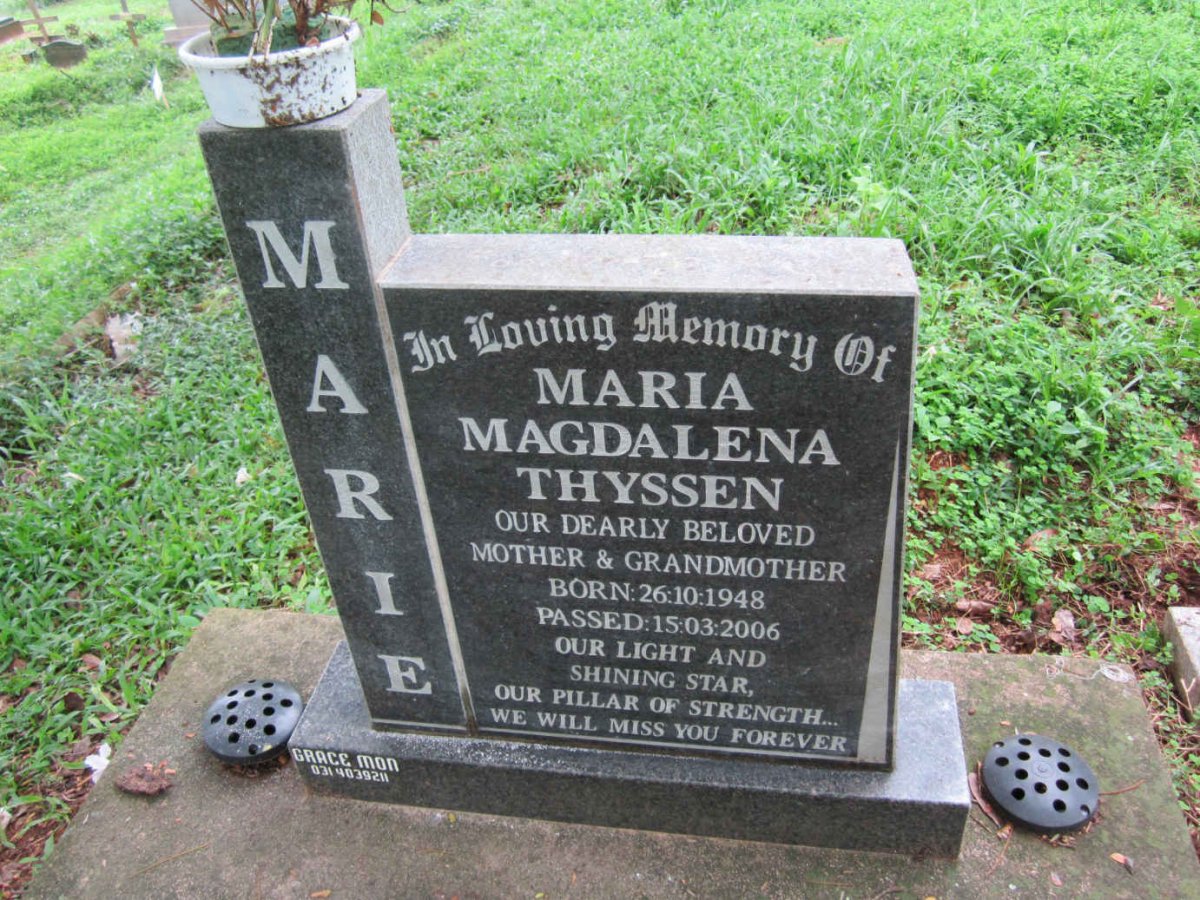 THYSSEN Maria Magdalena 1948-2006