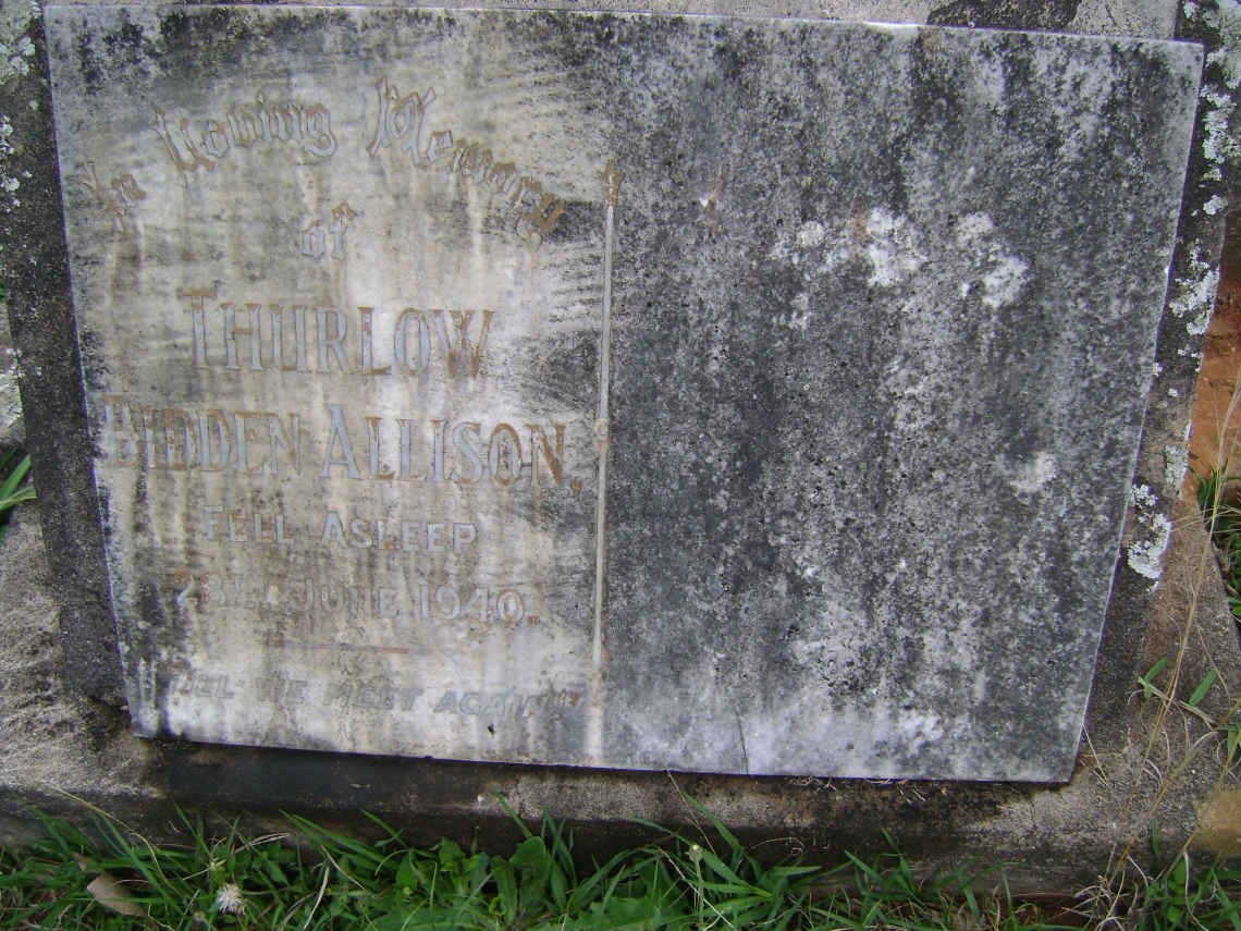 THURLOW Bidden Allison -1940