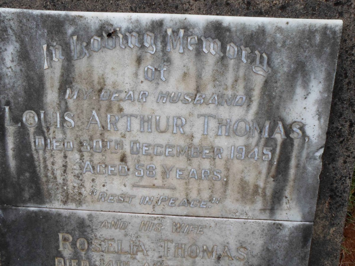 THOMAS Louis Arthur -1945