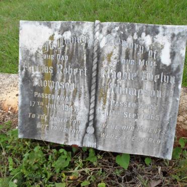THOMPSON Thomas Robert -1947 &amp; Maggie Evelyn -1965