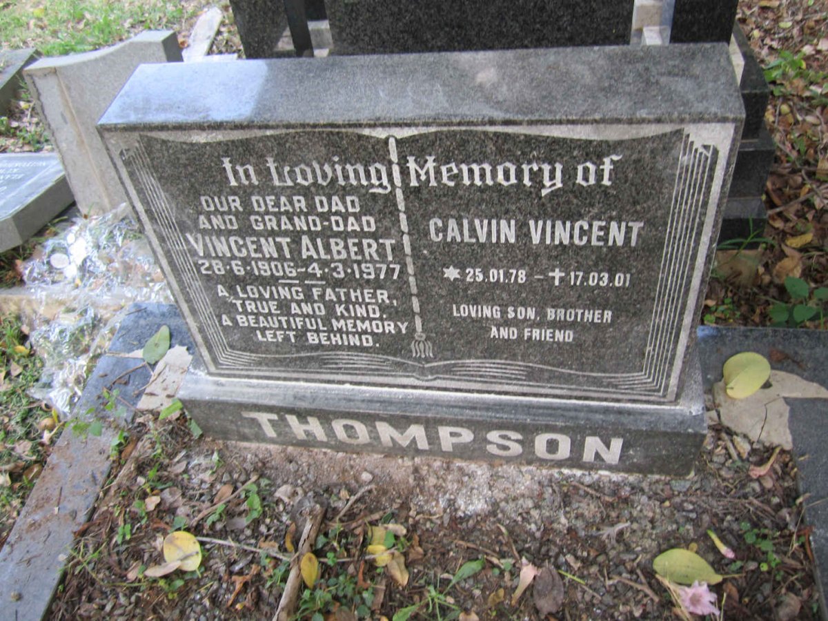 THOMPSON Vincent Albert 1906-1977 :: THOMPSON Calvin Vincent 1978-2001