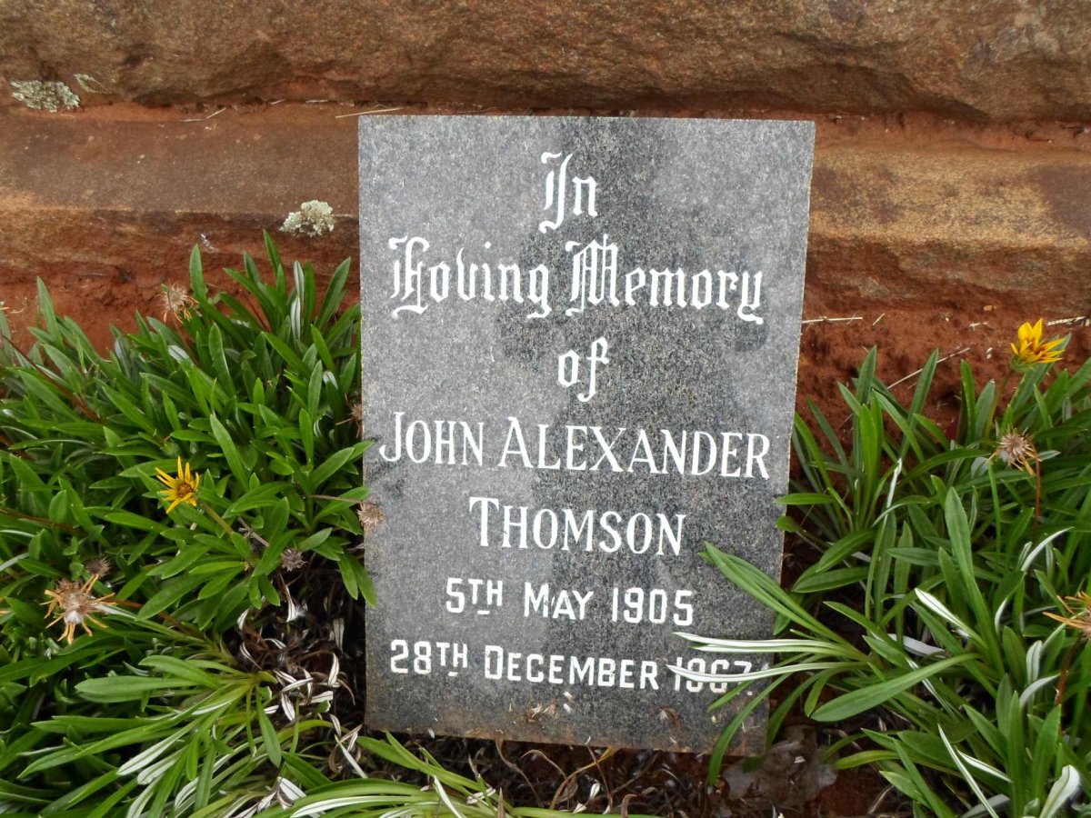 THOMSON John Alexander 1905-1967
