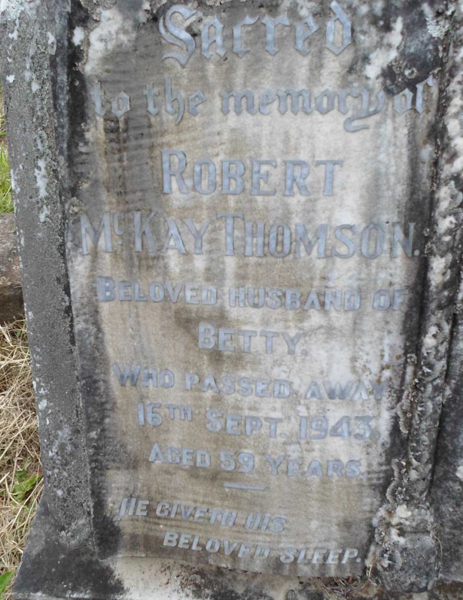 THOMSON Robert McKay -1943