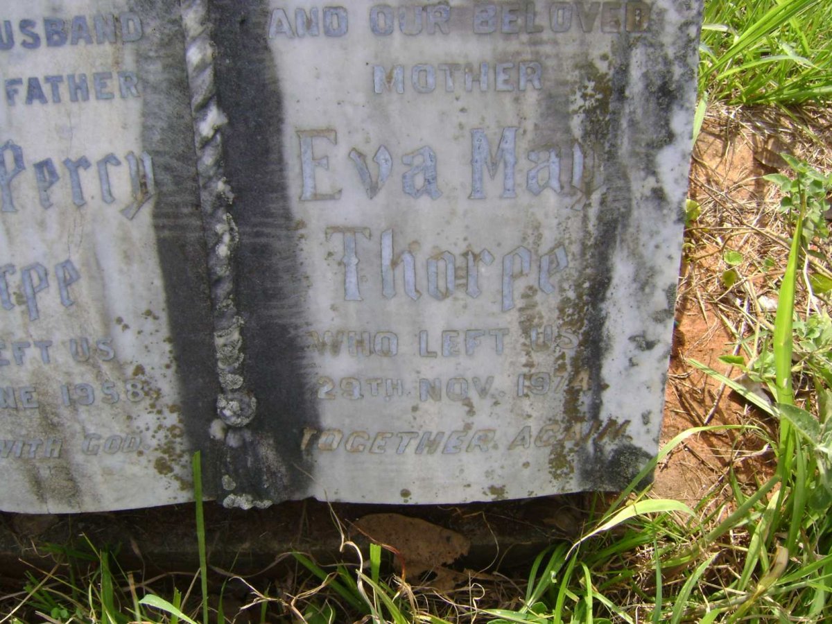 THORPE William Percy -1958 &amp; Eva May -1974