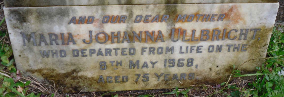 ULLBRECHT Johanna Maria -1968