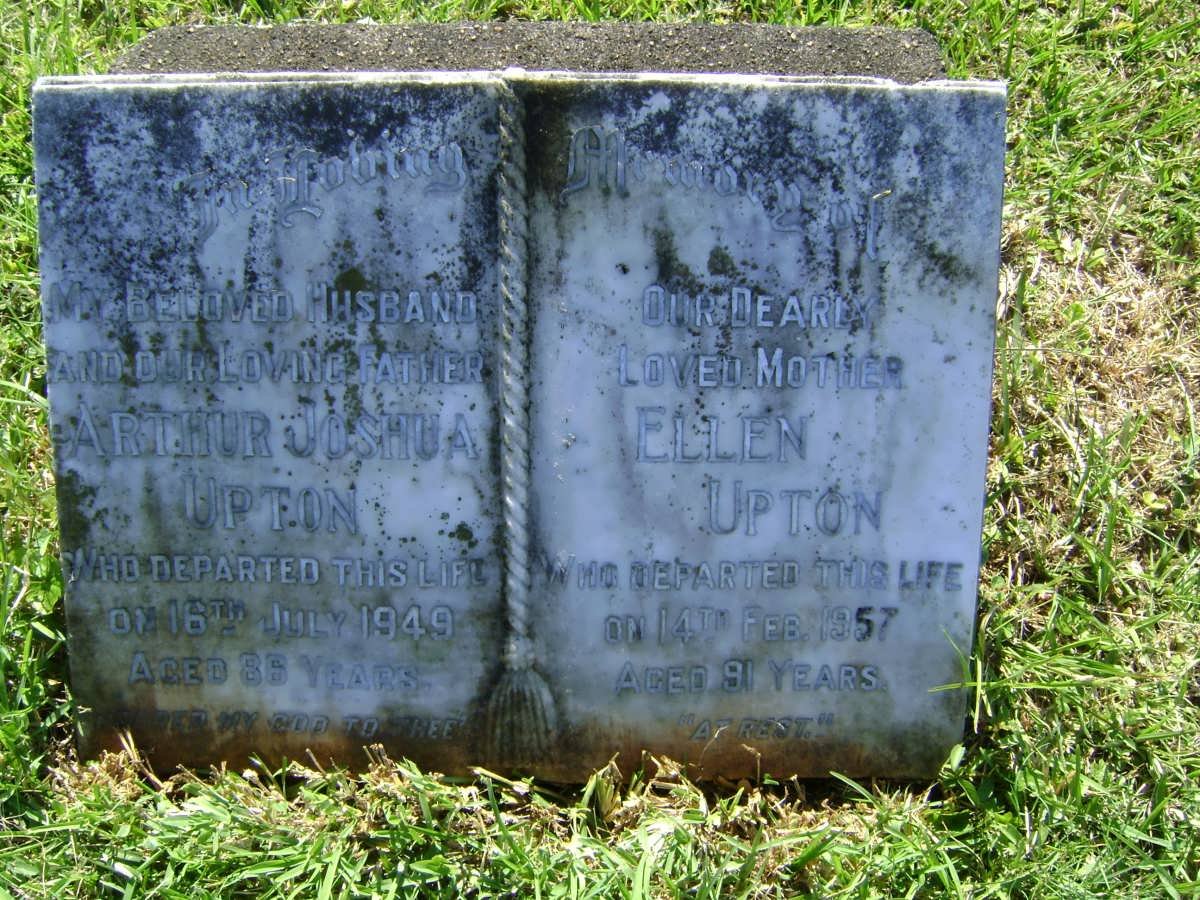 UPTON Arthur Joshua -1949 &amp; Ellen -1957