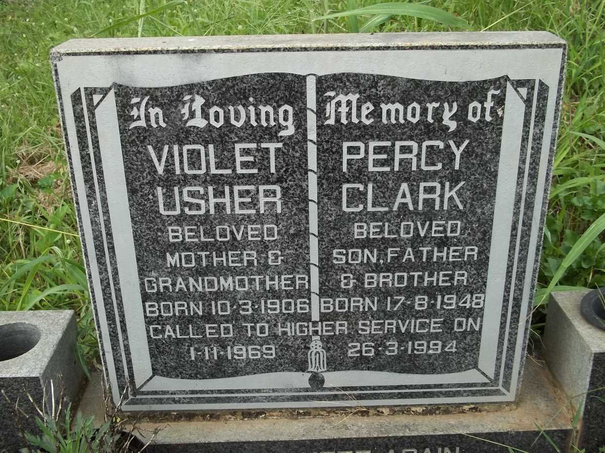 USHER Violet 1906-1969 :: CLARK Percy 1948-1994