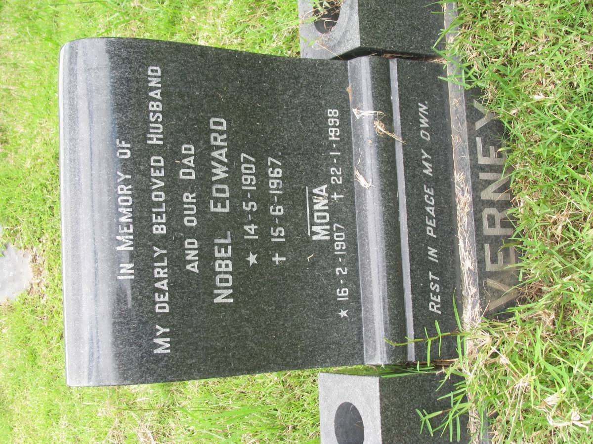 VERNEY Nobel Edward 1907-1967 &amp; Mona 1907-1998