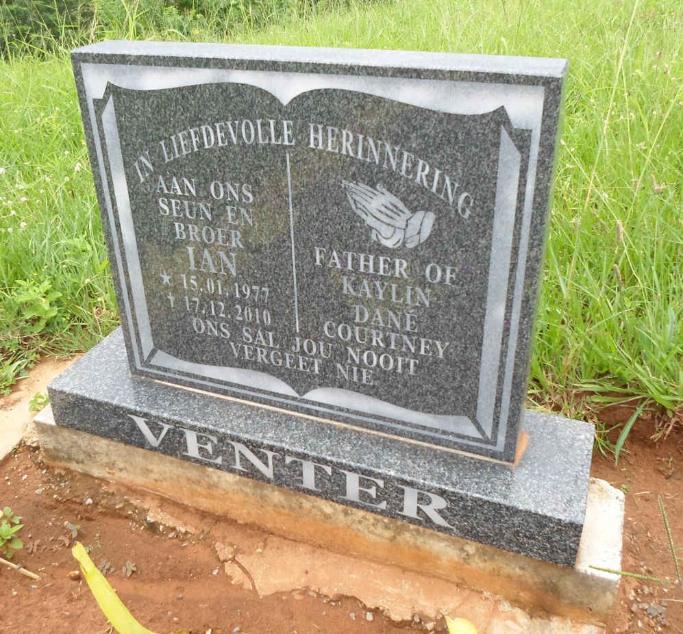 VENTER Ian 1977-2010