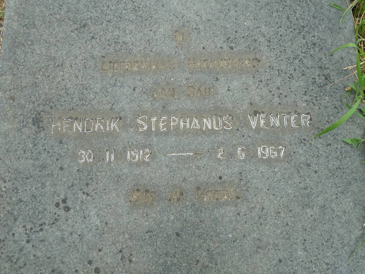 VENTER Hendrik Stephanus 1912-1967