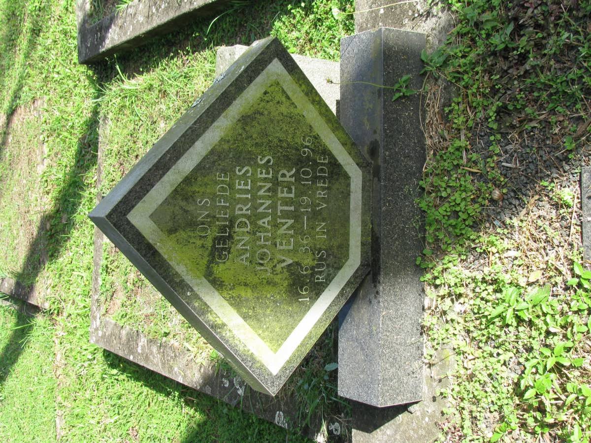 VENTER Andries Johannes 1936-1996