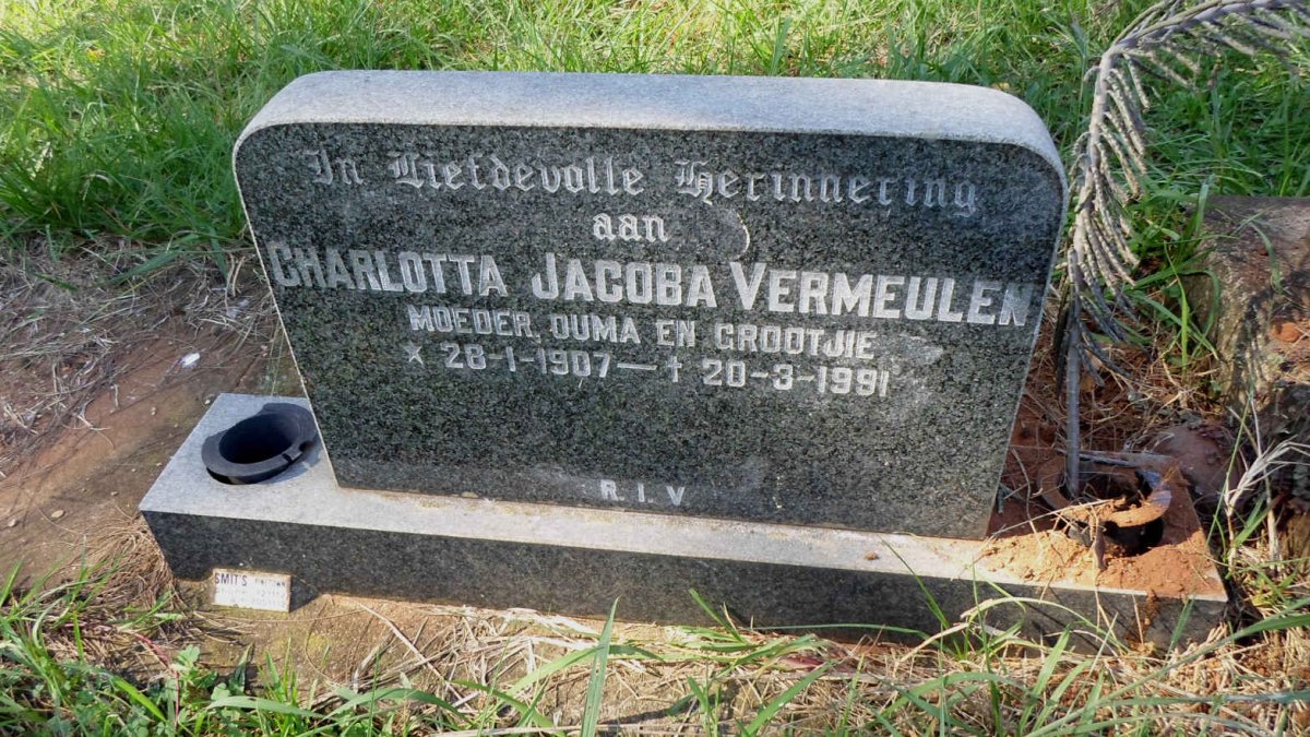 VERMEULEN Charlotta Jacoba 1907-1991
