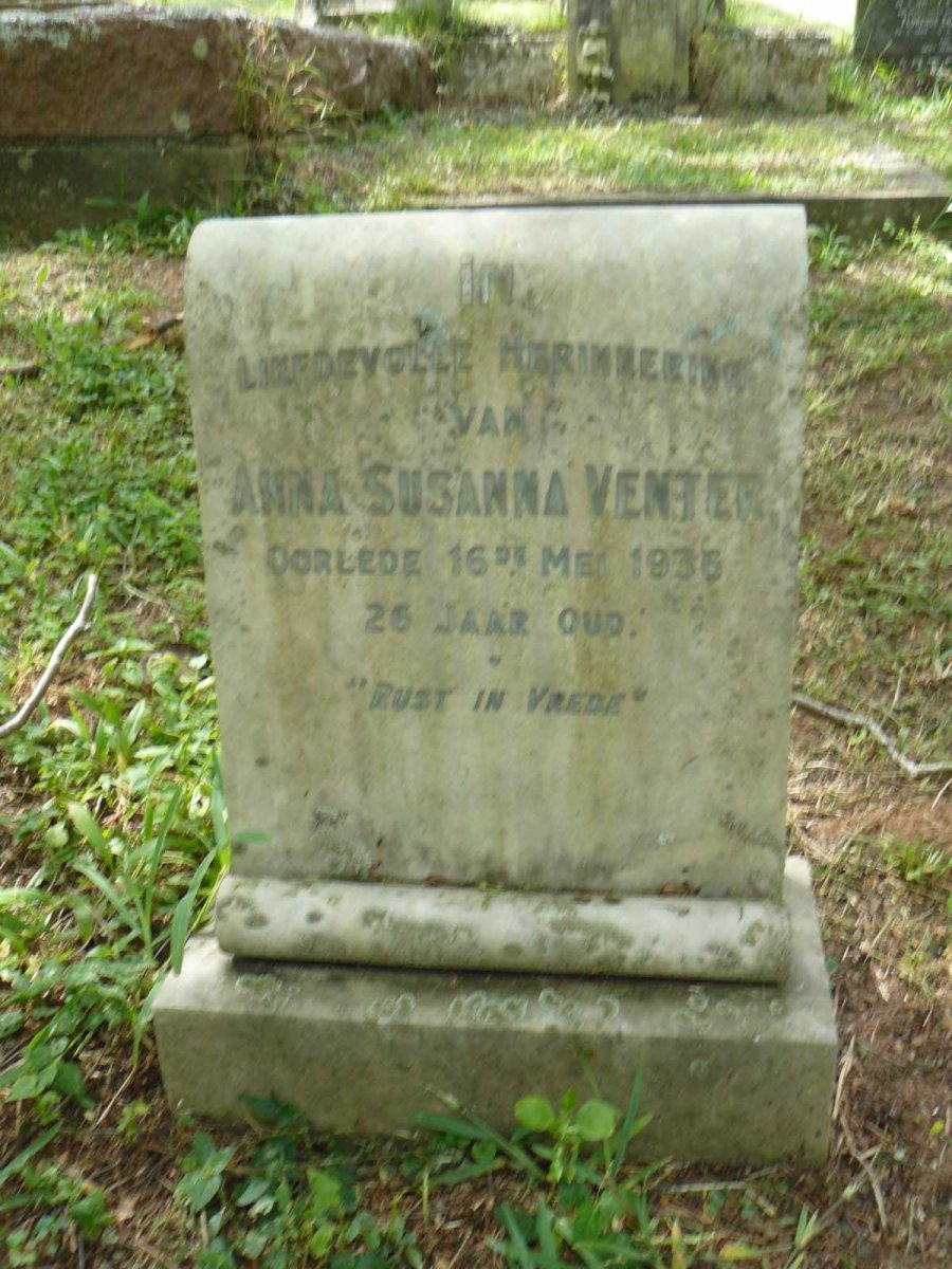 VENTER Anna Susanna -1936