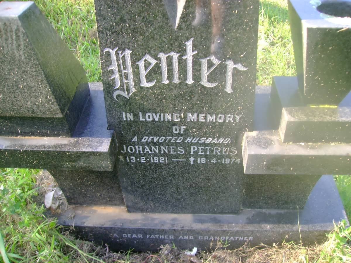 VENTER Johannes Petrus 1921-1974