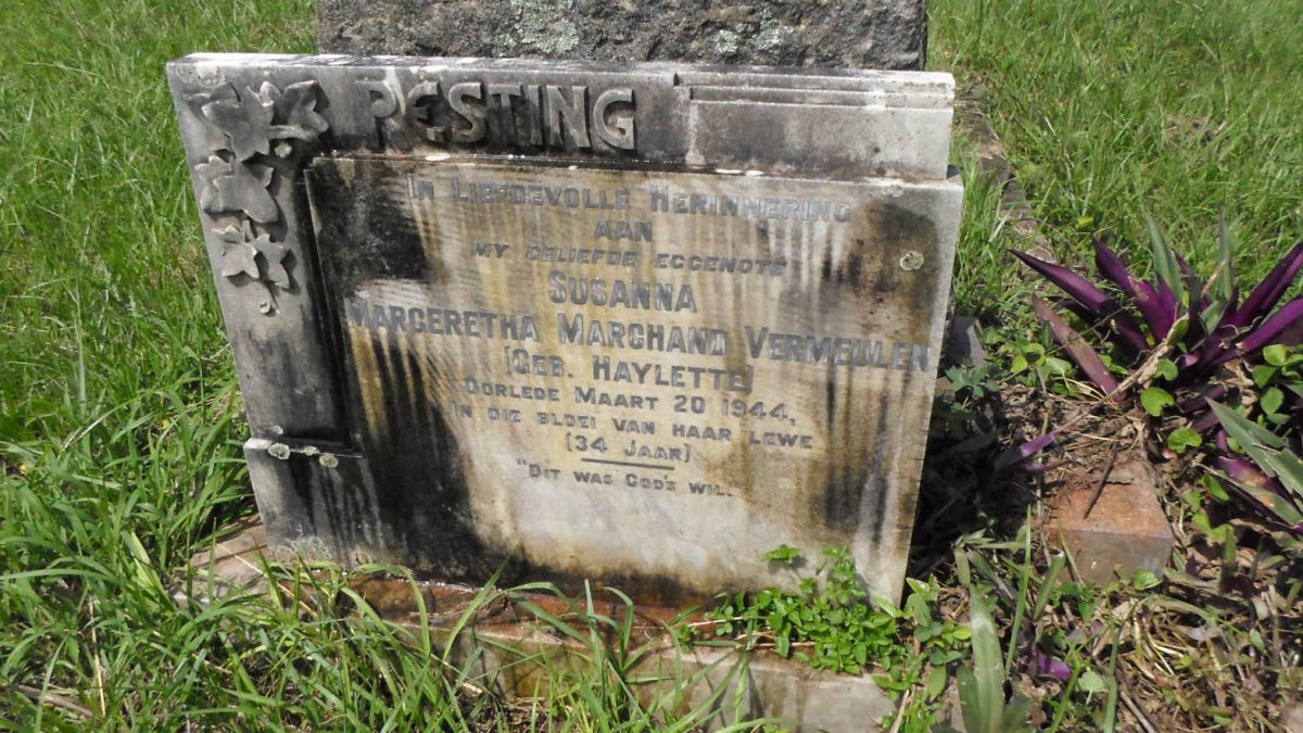 VERMEULEN Susanna Margeretha Marchand nee HAYLETTE -1944