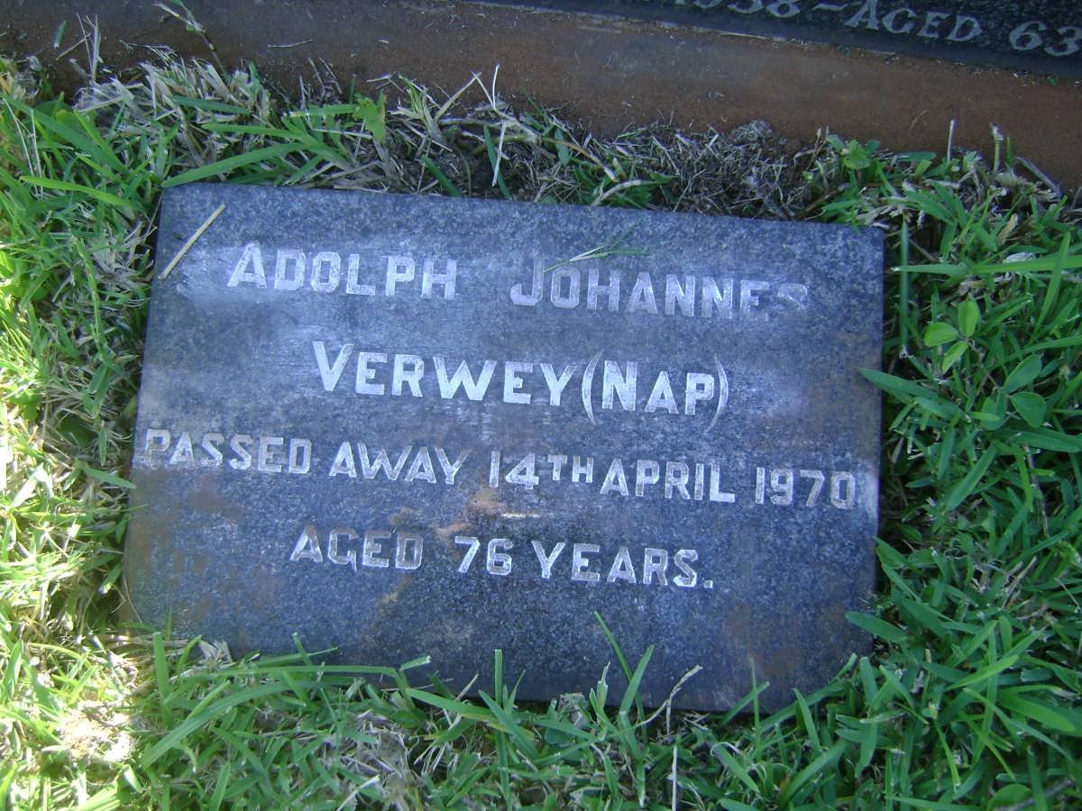 VERWEY Adolph Johannes -1970