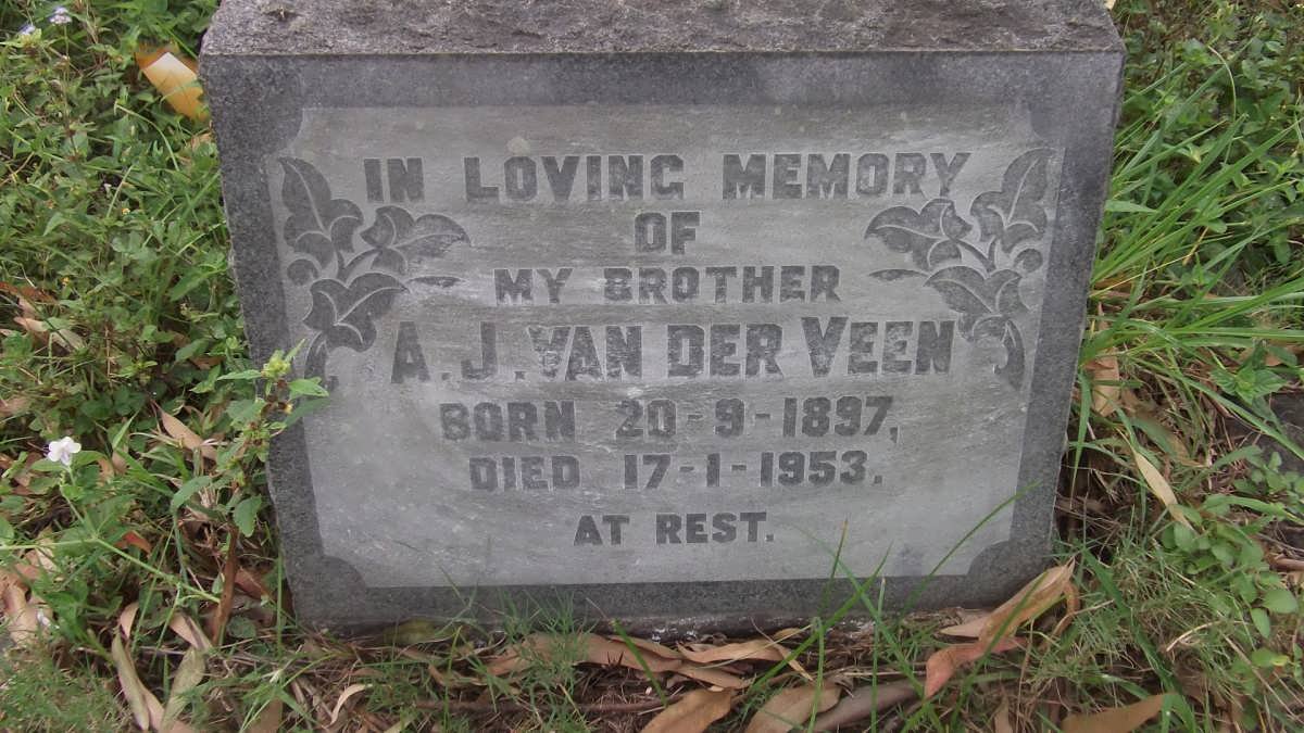 VEEN A.J., van der 1897-1953