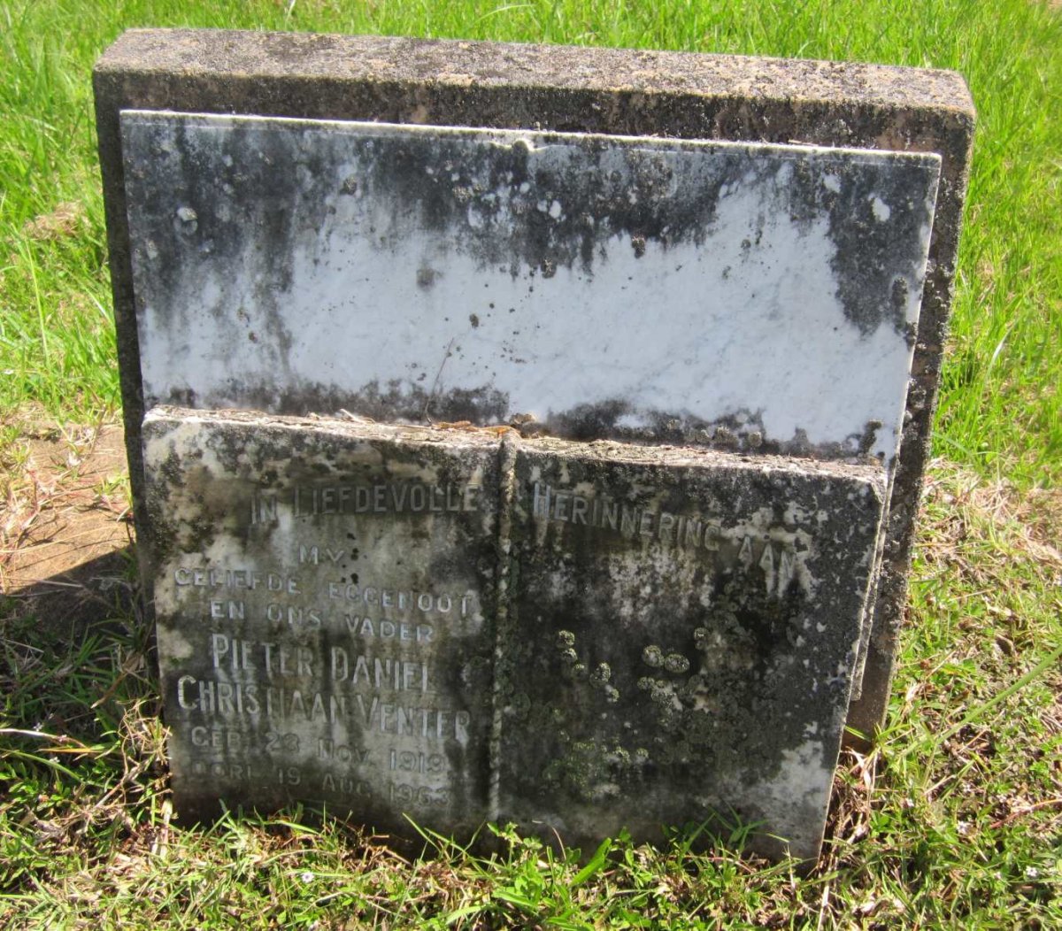 VENTER Pieter Daniel Christiaan 1919-1963