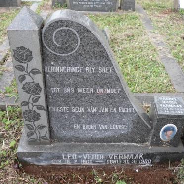 VERMAAK Rachel Maria 1935-1989 :: VERMAAK Leo Verdi 1960-1980 :: VERMAAK Johannes Lewis Benjamin -1991