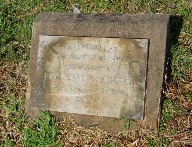 VERRAN Frederick 1888-1959