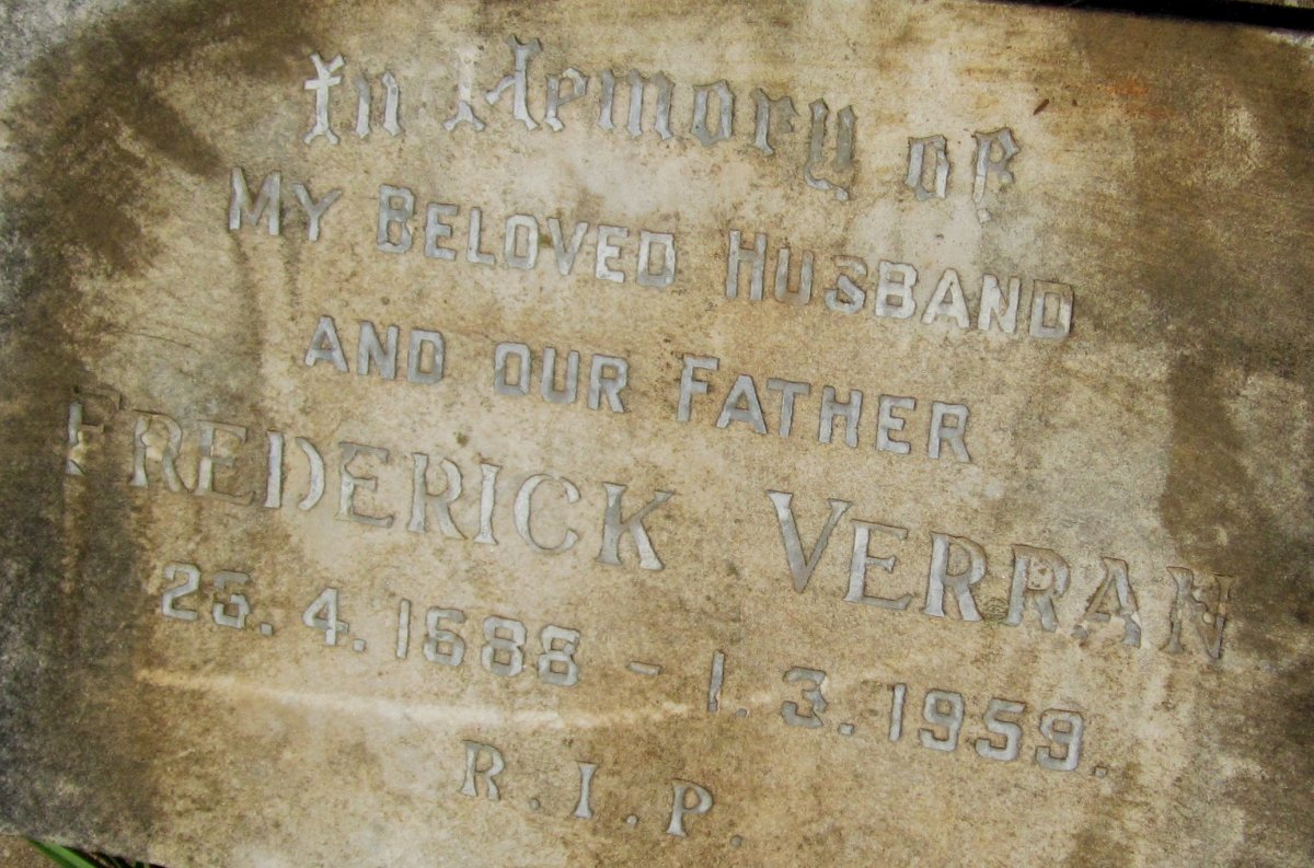 VERRAN Frederick 1888-1959